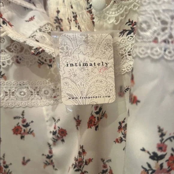 NWT Free People Cream Floral Lace Dress - Picture 5 of 14